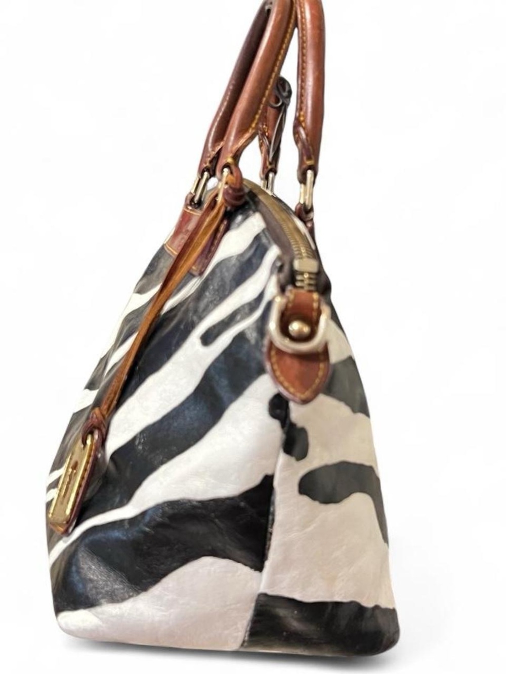 Dooney and Bourke Juliette Zebra Print satchel - Picture 5 of 10